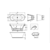 Burlington Vrijstaand bad Brindley Double Ended E5-E12