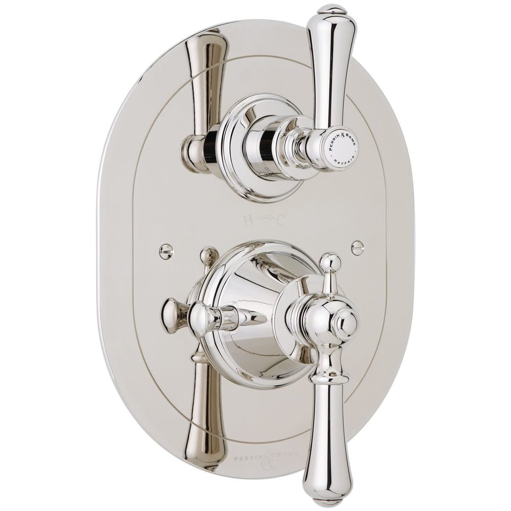 Perrin & Rowe Georgian Concealed shower thermo with stop valve E.5756