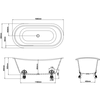 Freistehende Badewanne Batello Grande N10CS Burlington Freistehende Badewanne Batello Grande N10CS