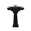 ex showroom: Imperial Deco 64cm basin with pedestal - black - 3 tap holes Imperial ex showroom: Imperial Deco 64cm basin with pedestal - black - 3 tap holes