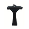 Imperial ex showroom: Imperial Deco 64cm basin with pedestal - black  - 3 tap holes