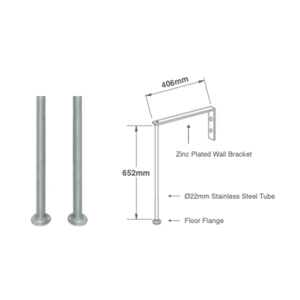 Shaws Shaws Belfast & Cleaner legs & brackets (x2)