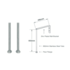 Shaws Belfast & Cleaner legs & brackets (x2) Shaws Shaws Belfast & Cleaner legs & brackets (x2)
