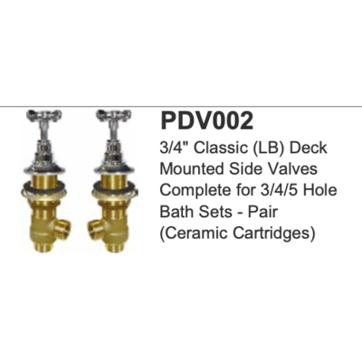 LB 3/4" Deck side valves PDV002