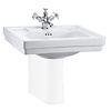 Burlington ex showroom: Contemporary 58cm basin with Claremont 1H basin mixer