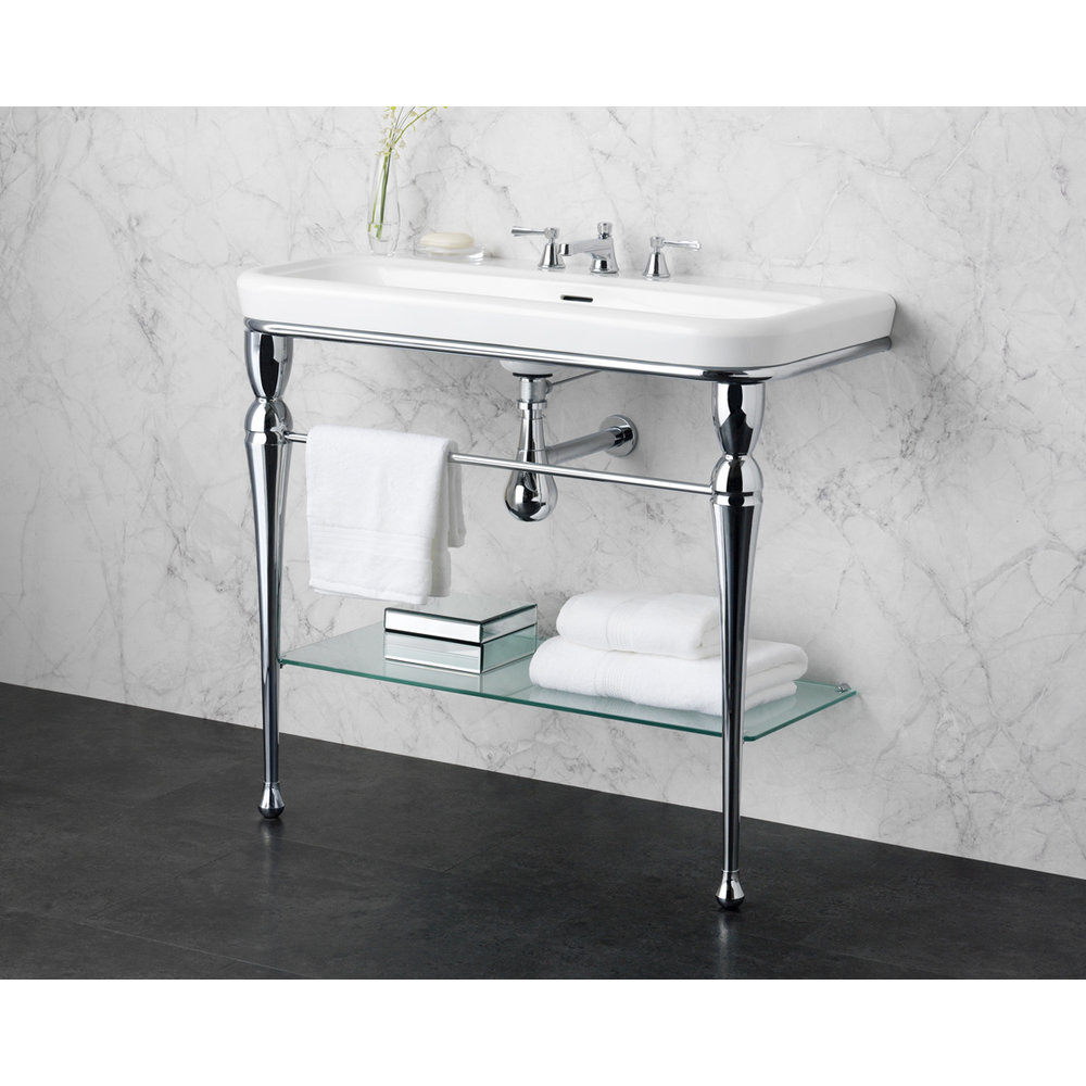 Victoria + Albert V+A Candella 100 basin & washstand with chrome legs CAN-100