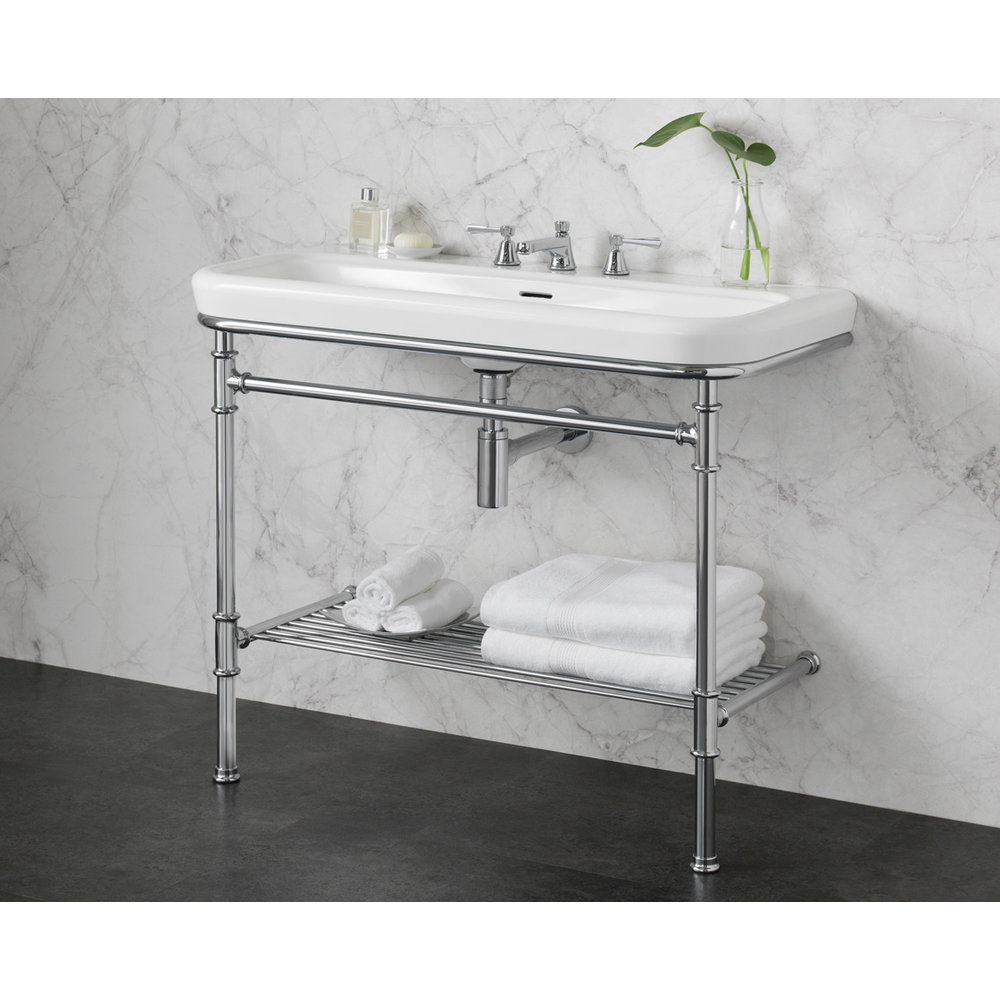 Victoria + Albert V+A Metallo 100 basin & washstand with chrome legs MET-100