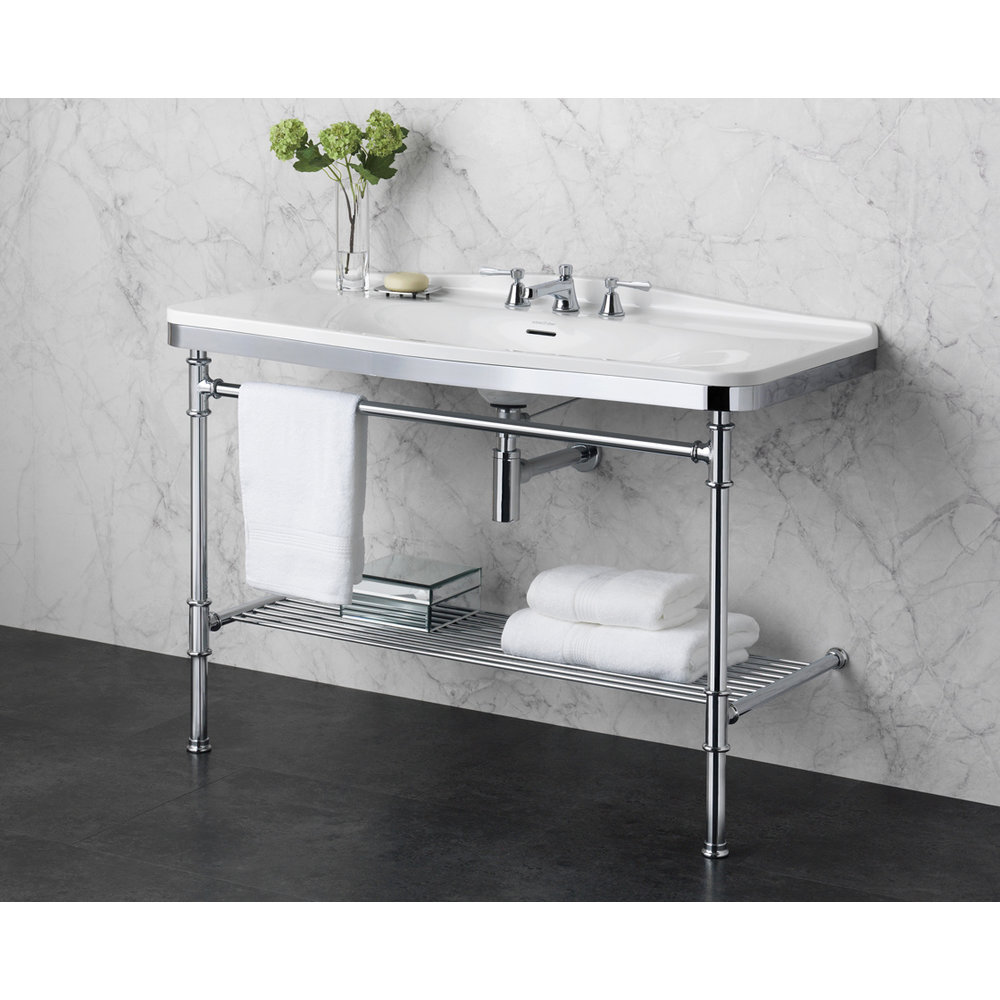 Victoria + Albert V+A Metallo 114 basin & washstand with chrome legs MET-114