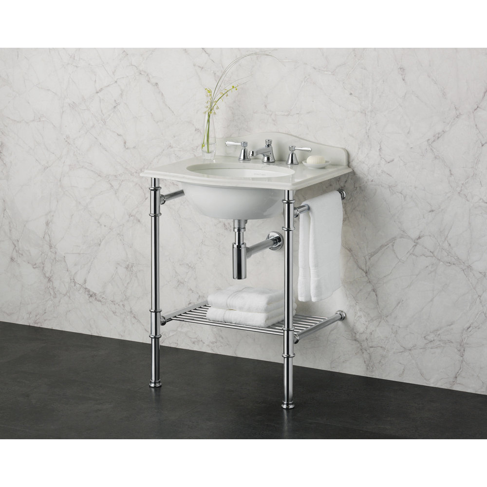 Victoria + Albert V+A Metallo 61 Quartz washstand with undermount basin MET-61-Q-PC