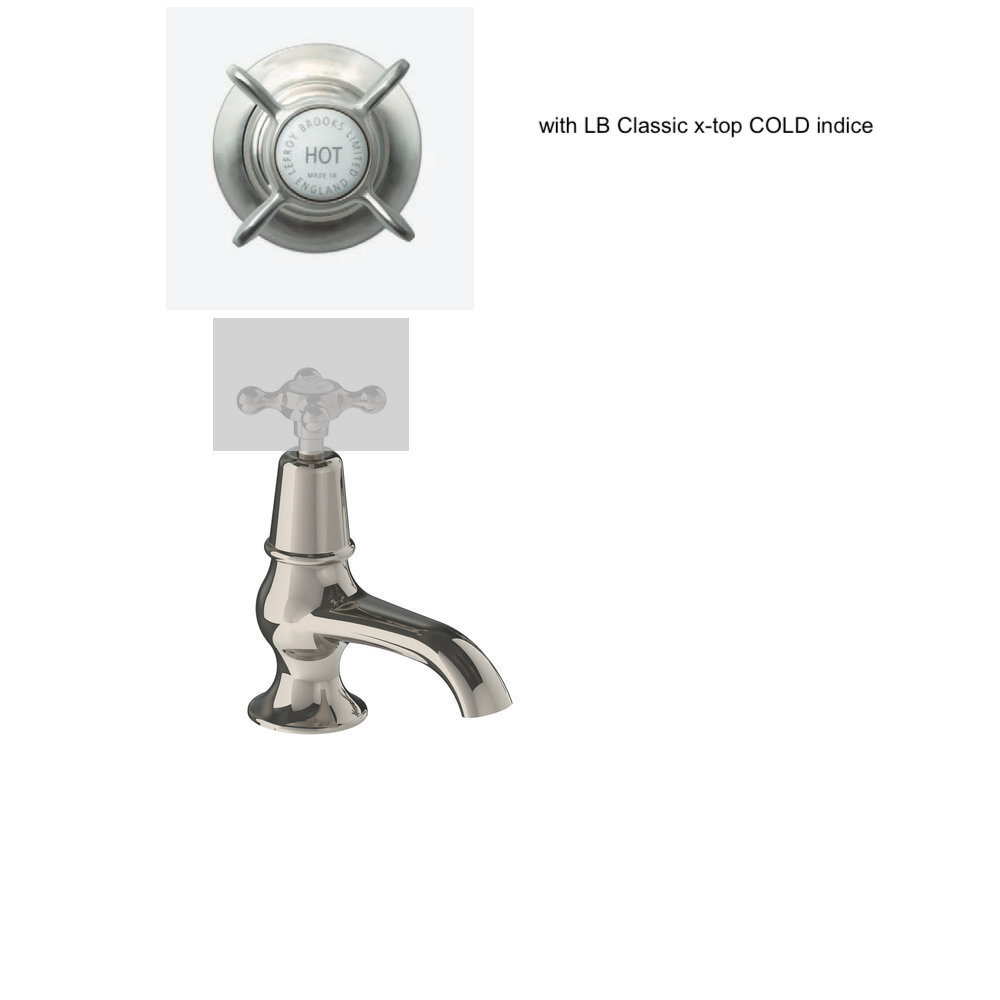 Lefroy Brooks 1900 Classic LB1900 Classic cold pillar tap with x-top LBX-8022