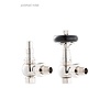 Arroll Thermostatic radiator valve set with wooden wheel UK-28