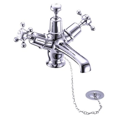 Claremont White 1-hole basin mixer CL5