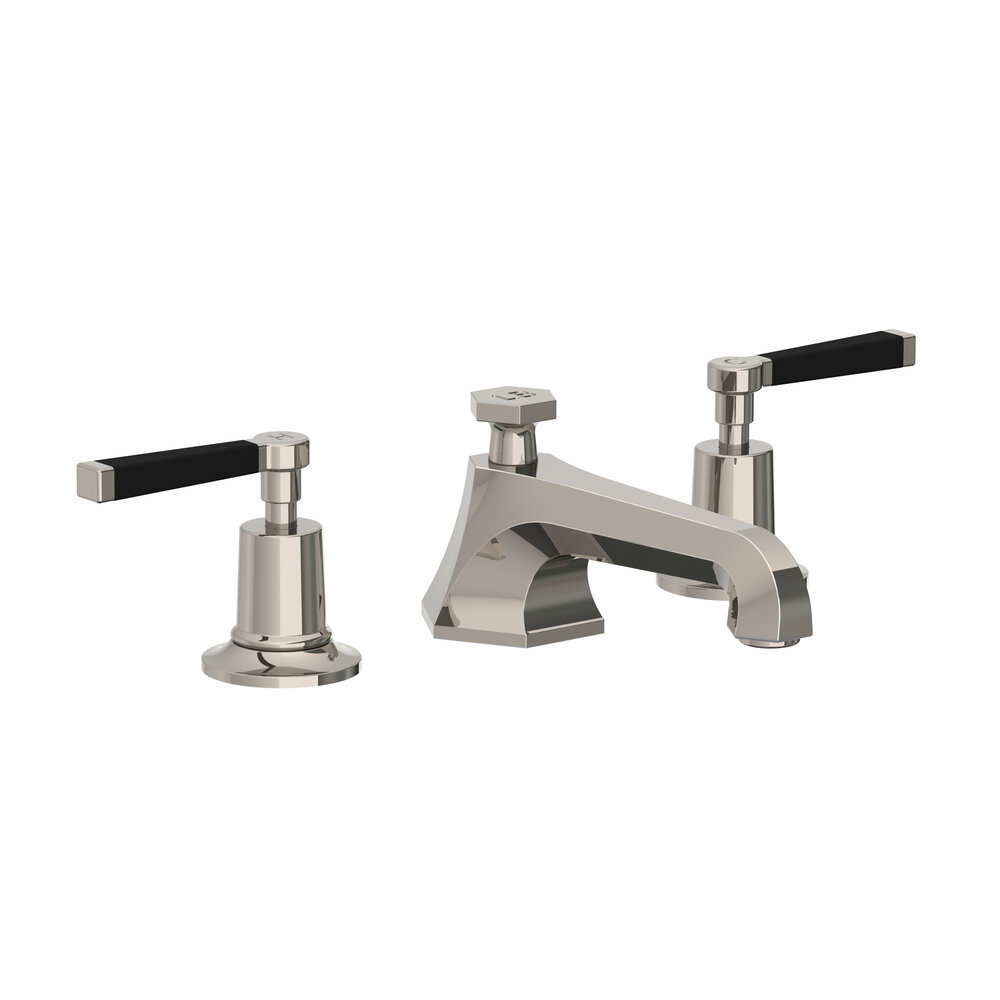LB1930 Mackintosh 3-hole basin mixer with black lever handles MB-1228 Lefroy Brooks 1930 Mackintosh Black LB1930 Mackintosh 3-hole basin mixer with black lever handles MB-1228