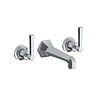 Lefroy Brooks 1930 Mackintosh LB1930 Mackintosh 3-hole wall mounted basin mixer with lever handles ML-1200