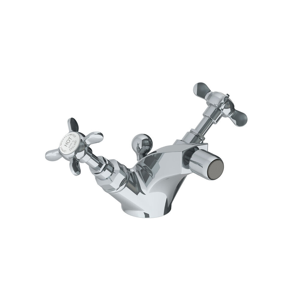 Lefroy Brooks 1900 Classic LB1900 Classic monobloc bidet mixer with crosshead handles LB-1195