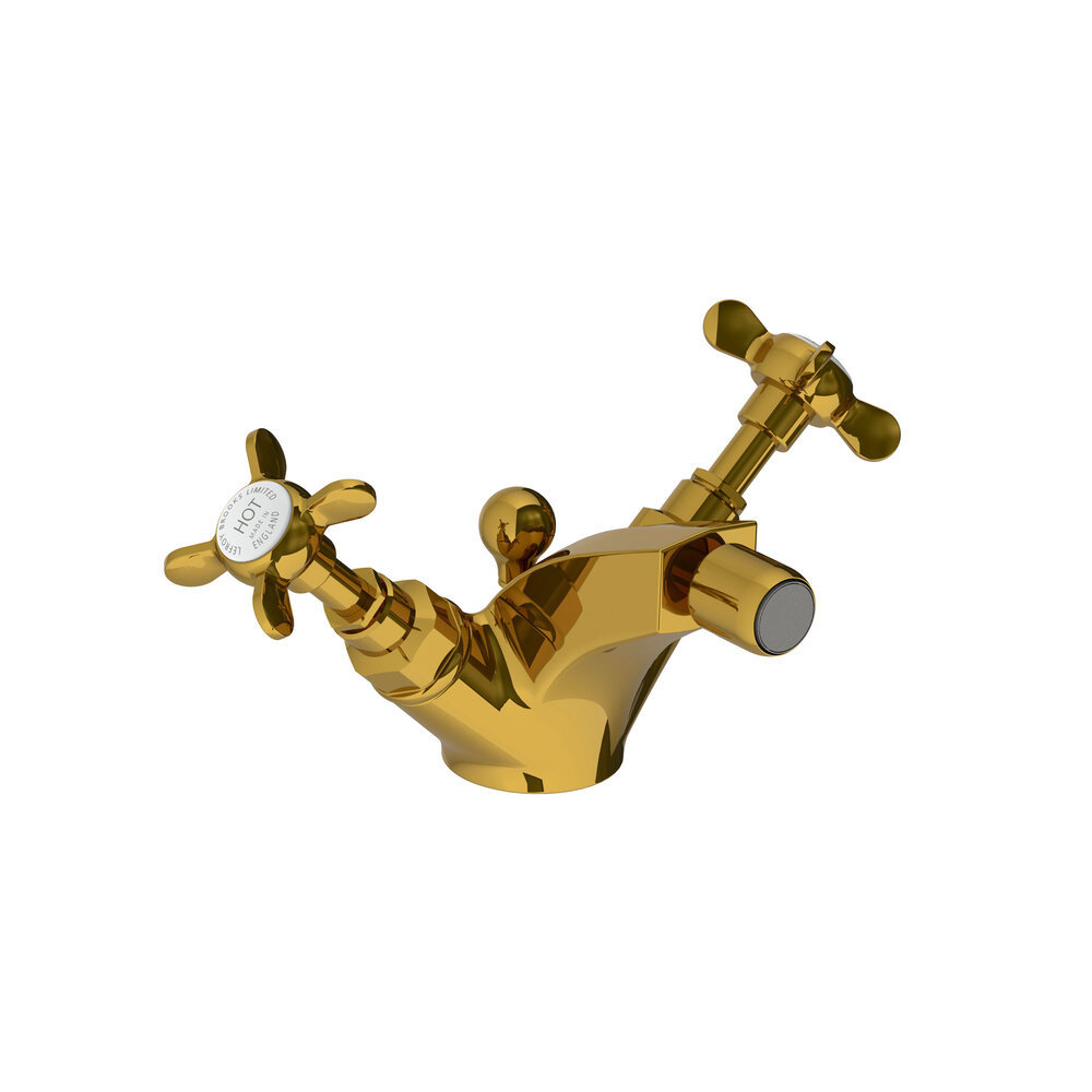 Lefroy Brooks 1900 Classic LB1900 Classic monobloc bidet mixer with crosshead handles LB-1195