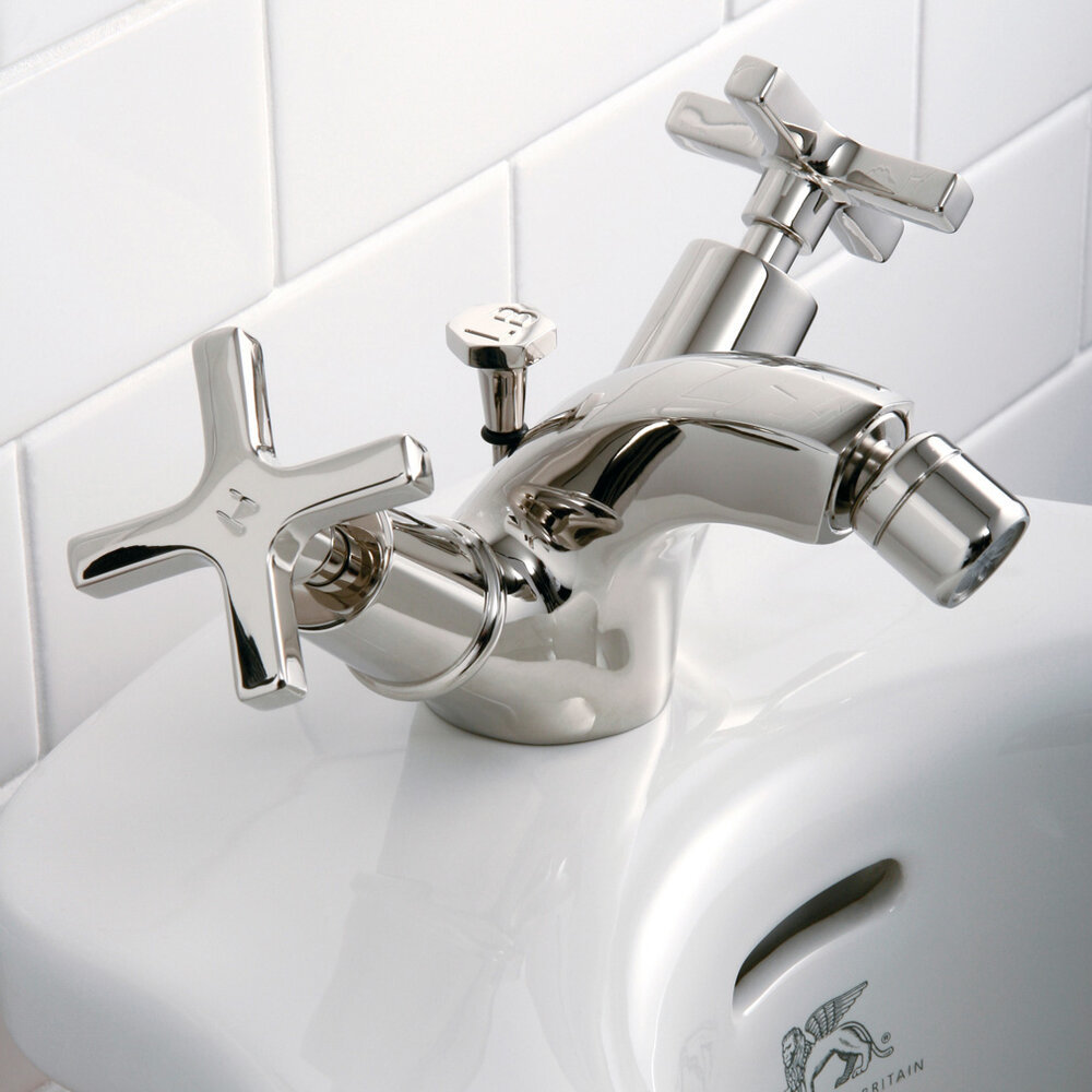 Lefroy Brooks 1930 Mackintosh LB1930 Mackintosh 1-Loch Bidet-Armatur mit Kreuzgriffen MH-1195