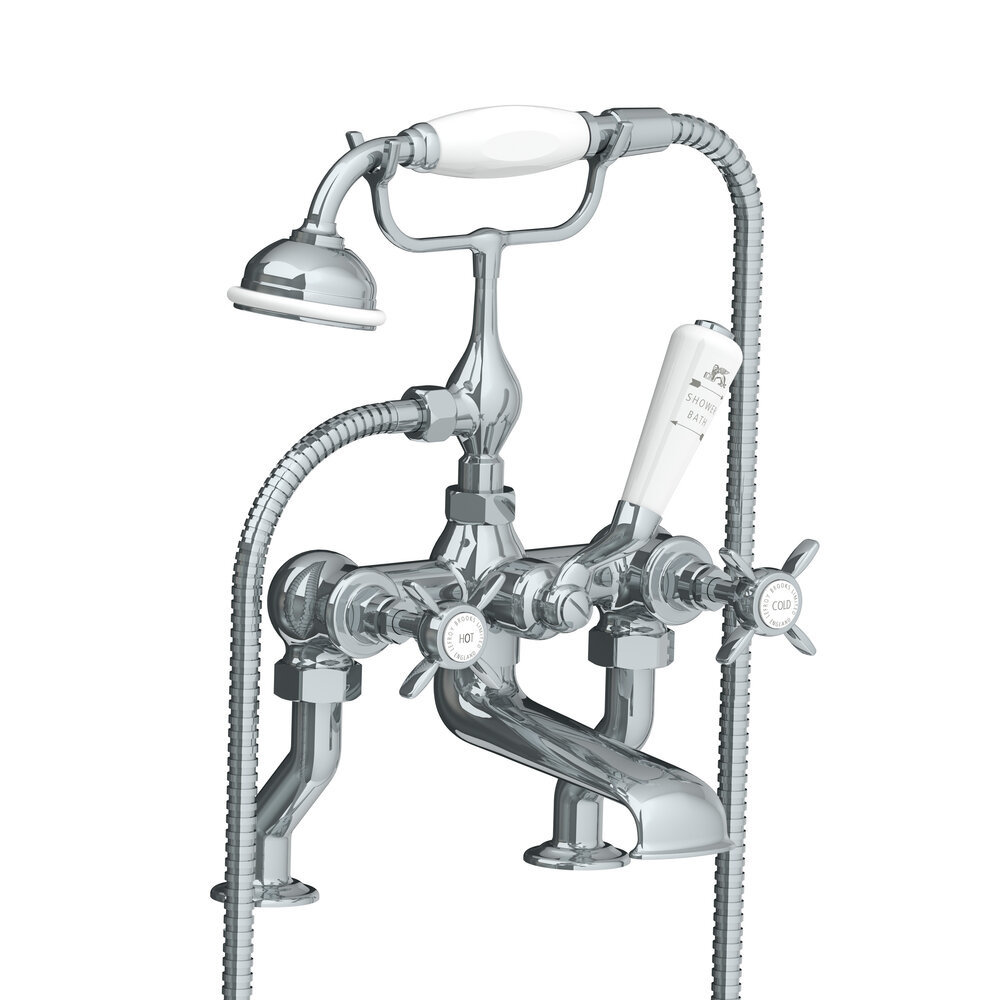 Lefroy Brooks 1900 Classic LB1900 Classic deck mounted bath shower mixer with crosshead LB-1100