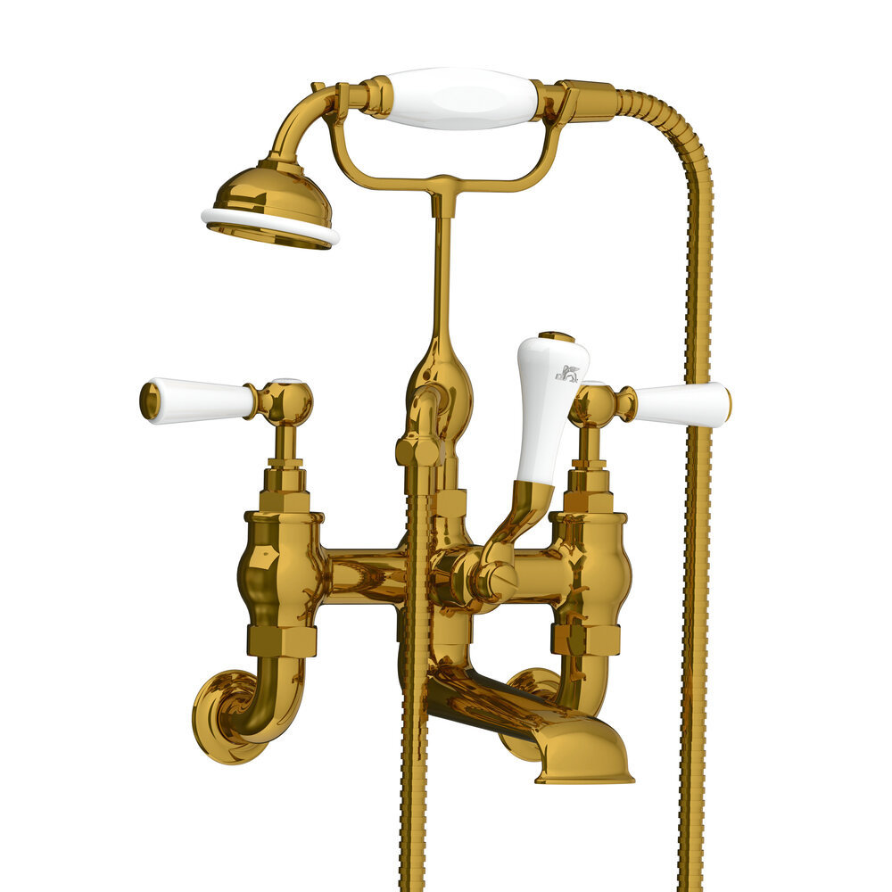 Lefroy Brooks 1900 Classic LB1900 Classic wall mounted bath shower mixer with lever WLE-1166