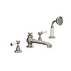 Lefroy Brooks 1900 Classic LB1900 Classic deck mounted 4-hole bath set with handshower -  lever -  WL-1250