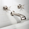 Lefroy Brooks 1900 Classic LB1900 Classic 3-hole wall mounted bath mixer with cross handles LB-1152