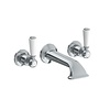 Lefroy Brooks 1900 Classic LB1900 Classic 3-hole wall mounted bath mixer with lever handles WL-1152