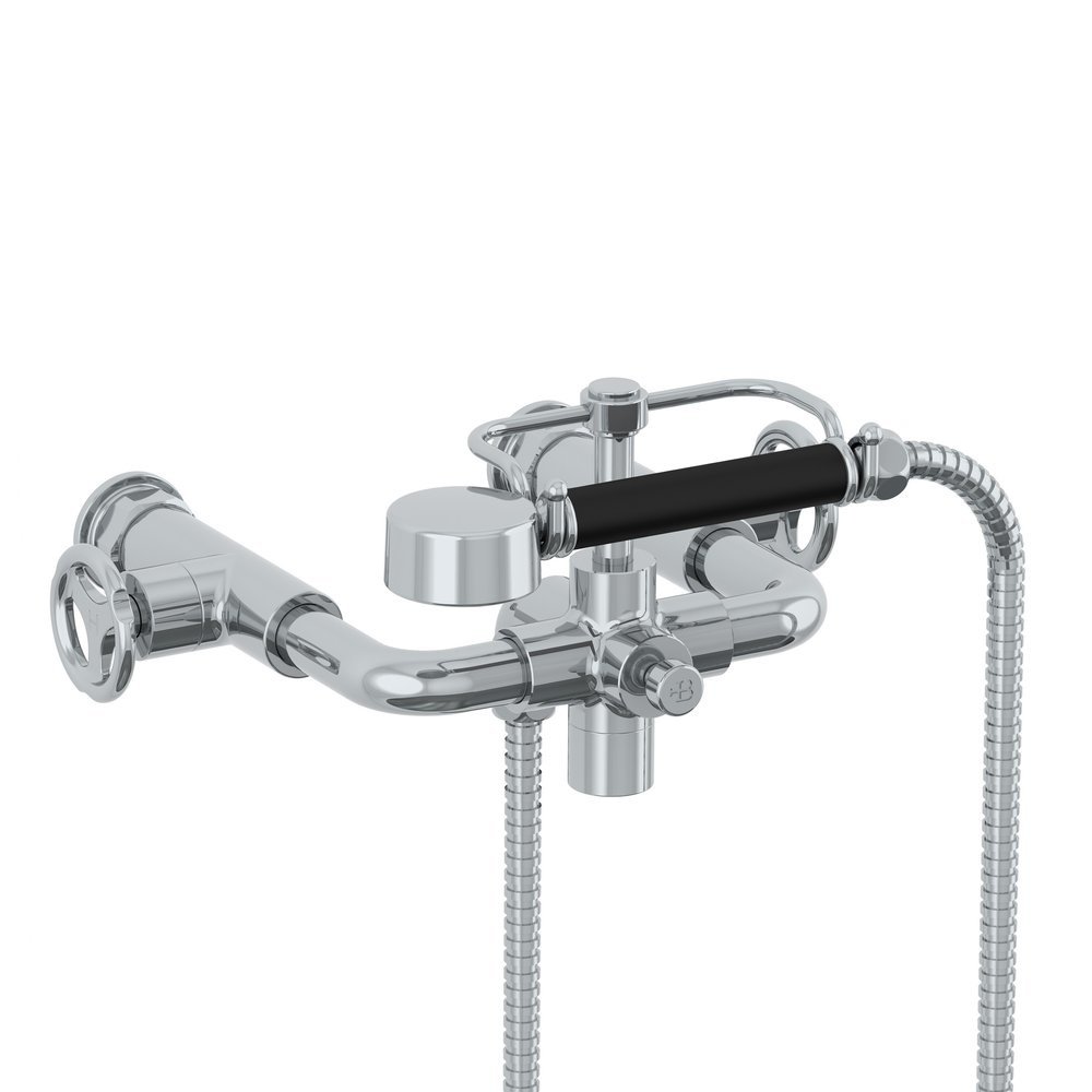 Lefroy Brooks 1920 Ten Ten LB1920 Ten Ten wall mounted bath shower mixer with handwheels TH-1161