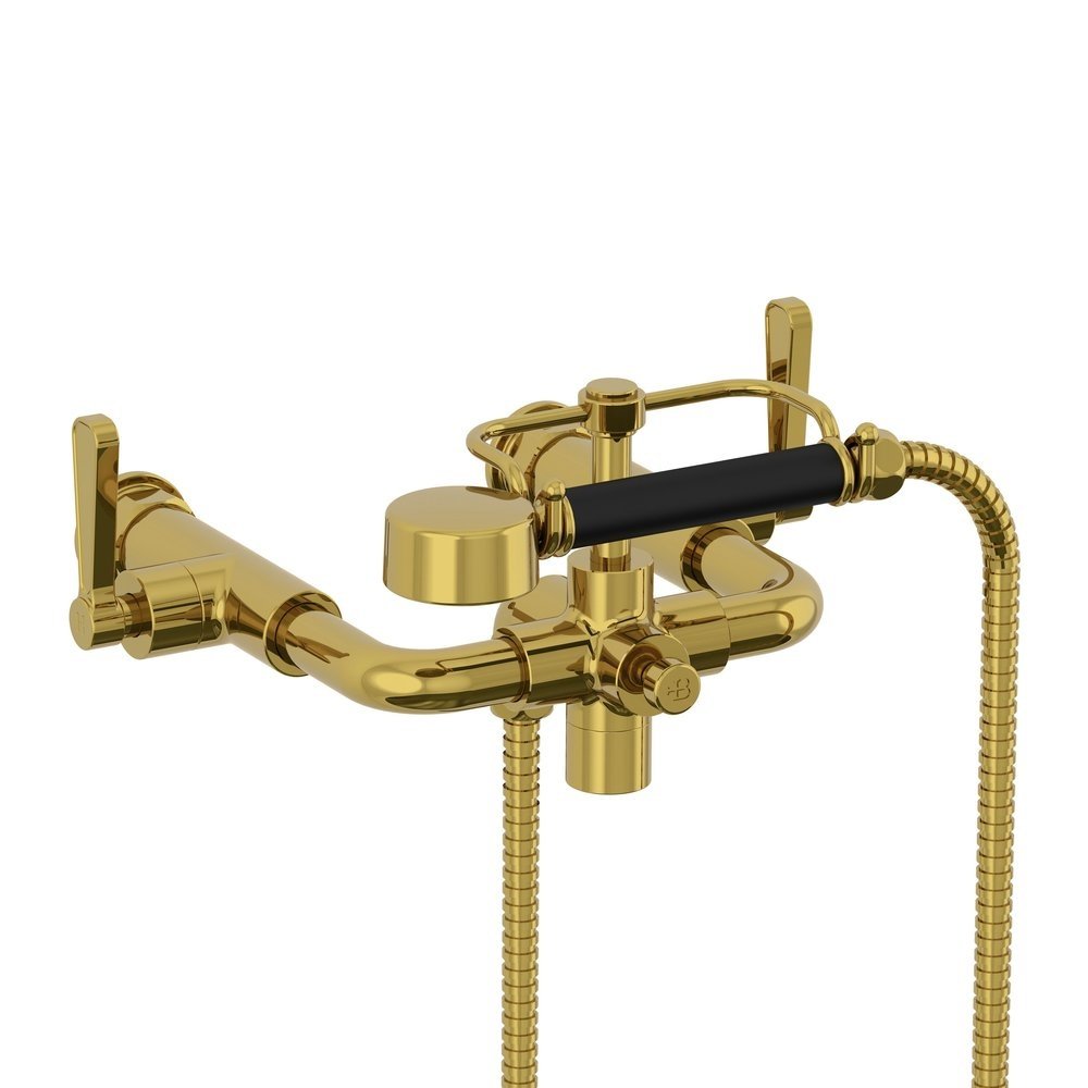 Lefroy Brooks 1920 Ten Ten LB1920 Ten Ten 2-gats badmengkraan met handdouche en hendel, wandmontage TL-1161