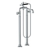 Lefroy Brooks 1920 Ten Ten LB1920 Ten Ten free standing bath shower mixer with handwheels and floor legs TH-1044