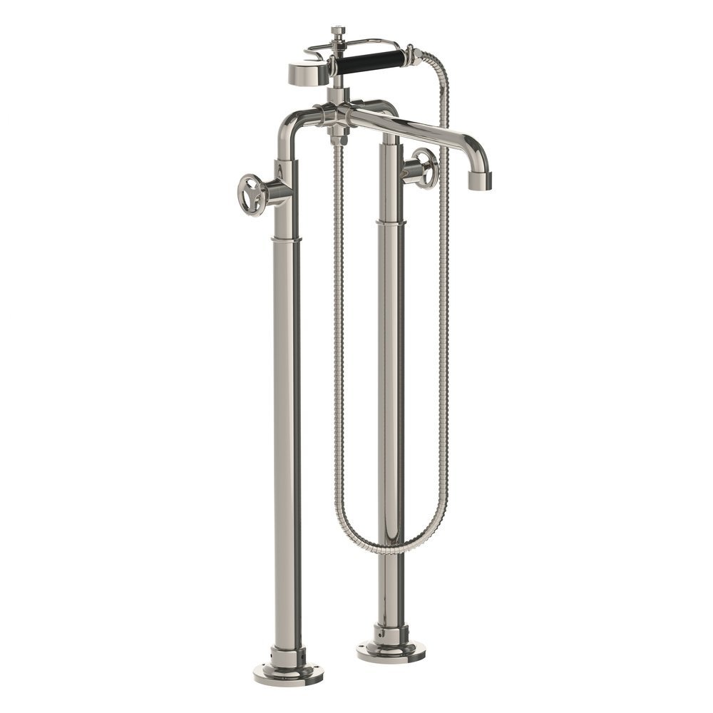 Lefroy Brooks 1920 Ten Ten LB1920 Ten Ten free standing bath shower mixer with handwheels and floor legs TH-1044