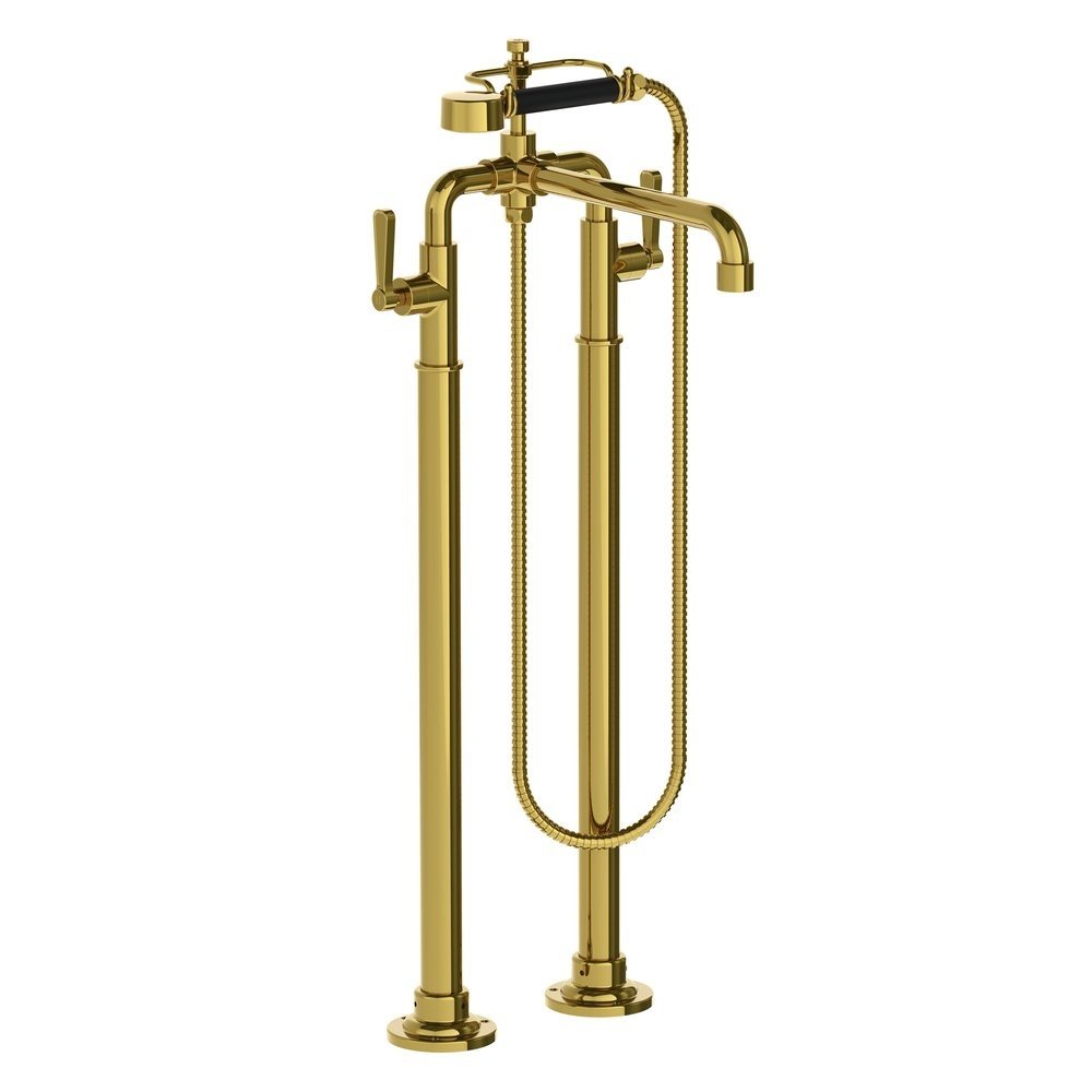 Lefroy Brooks 1920 Ten Ten LB1920 Ten Ten free standing bath shower mixer with levers and floor legs TL-1044