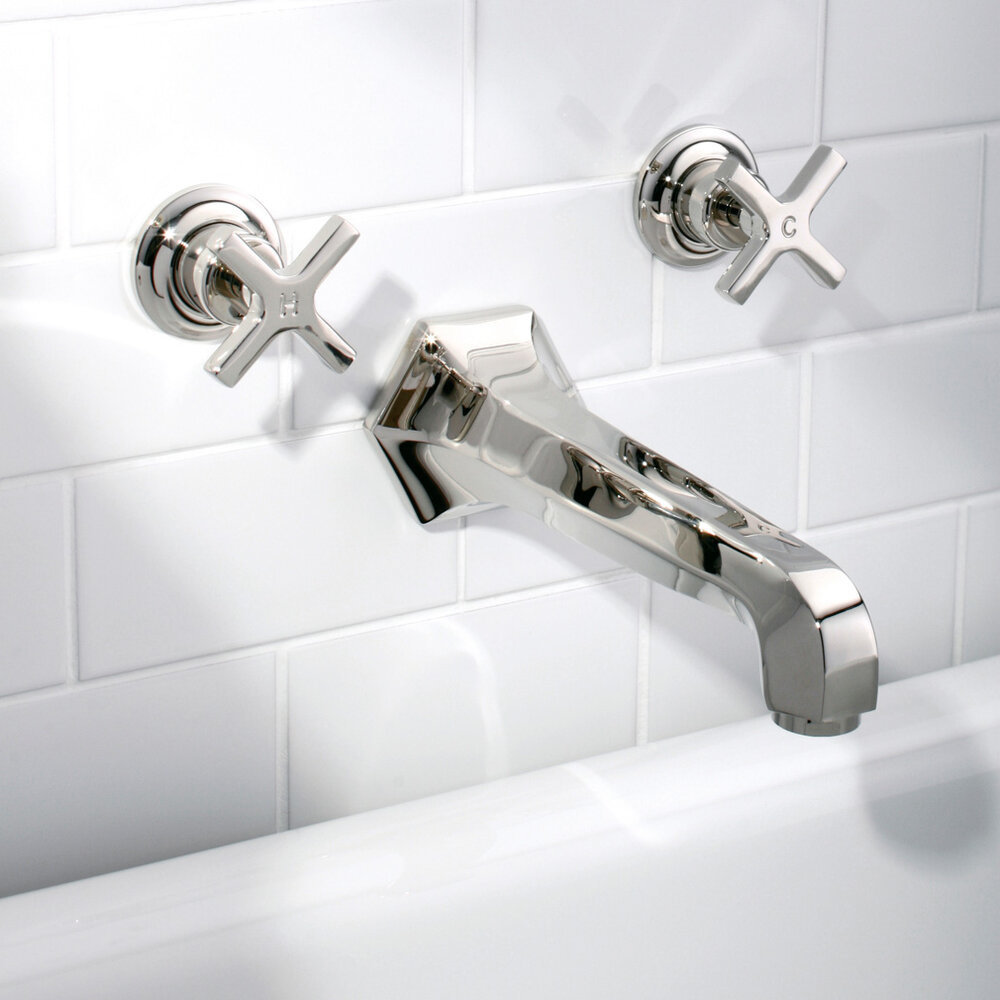 Lefroy Brooks 1930 Mackintosh LB1930 Mackintosh 3-hole wall mounted bath mixer with crosstop handles MH-1270