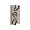 LB1930 Mackintosh inbouw douchethermostaat met 2 stopkranen, hendel zwart MB-8736 Lefroy Brooks 1930 Mackintosh Black LB1930 Mackintosh inbouw douchethermostaat met 2 stopkranen, hendel zwart MB-8736