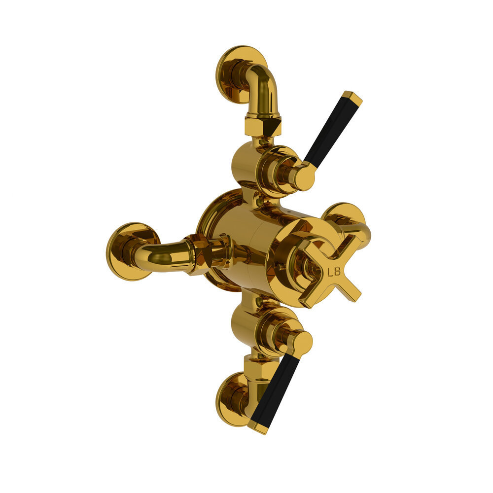 LB1930 Mackintosh opbouw douchethermostaat met 2  stopkranen MBE-8746 Lefroy Brooks 1930 Mackintosh Black LB1930 Mackintosh opbouw douchethermostaat met 2  stopkranen MBE-8746