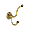 Lefroy Brooks 1900 Classic Black LB1900 Classic  Black double robe hook BK-4511