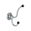 Lefroy Brooks 1900 Classic Black LB1900 Classic  Black double robe hook BK-4511