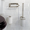 Lefroy Brooks 1900 Classic LB1900 Classic White toilet paper holder with white porcelain bar LB-4500