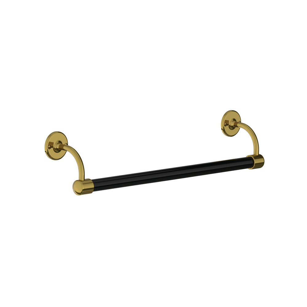 Lefroy Brooks 1900 Classic Black LB 1900 Classic Black stove enamelled towel bar 508mm BK-4507