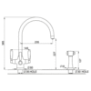 Perrin & Rowe Contemporary Küchenarmatur Metis Filtration mit Handbrause E.1580