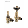 Arroll Thermostatic radiator valve set with wooden wheel UK-28