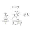 1-gats fonteinkraan met hendel, koudwater (ARC65 - ARC66 - ARC67) BB Arcade Lever 1-gats fonteinkraan met hendel, koudwater (ARC65 - ARC66 - ARC67)