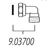 Perrin & Rowe Perrin & Rowe G1/2"FxG1/2"M elbow union 9.03700