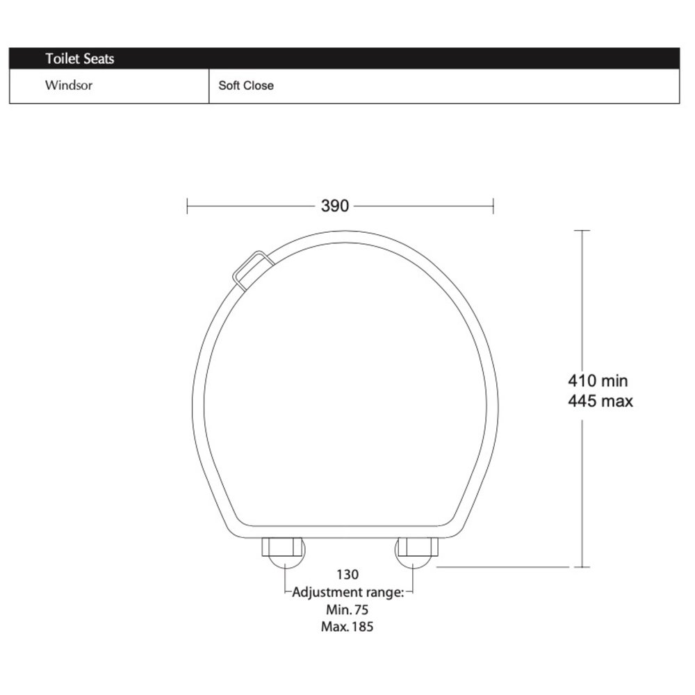 Imperial Windsor houten toiletzitting met soft-close