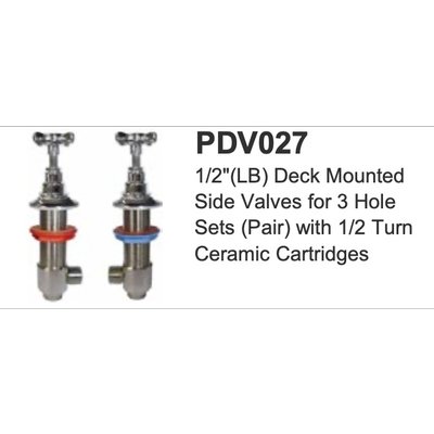 LB 1/2" Deck side valves PDV027