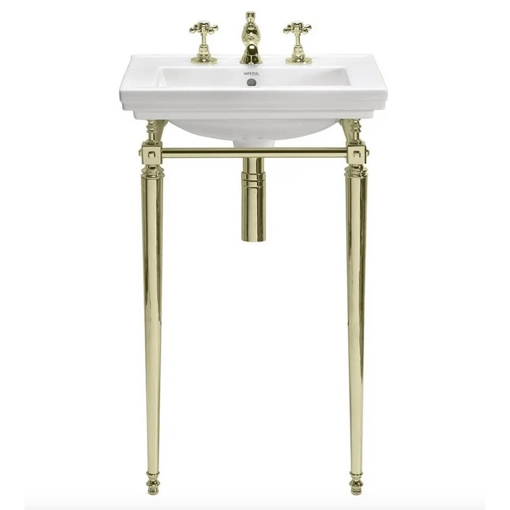 Imperial Retro-Waschbecken Imperial 52cm mit Untergestell aus Metall