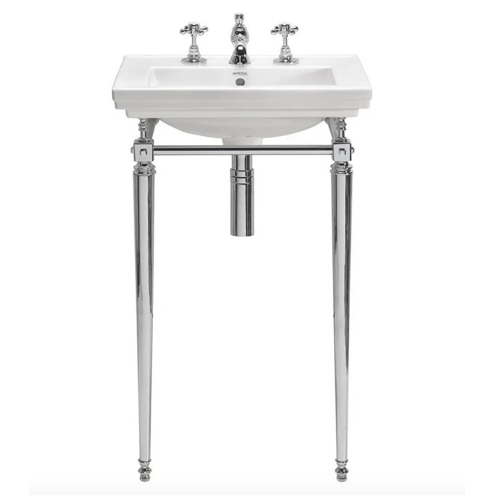 Imperial Imperial Deco 52cm basin with metal stand