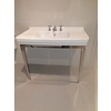 ex showroom: SB Neoclassica 105cm basin with metal stand finish chrome Sbordoni ex showroom: SB Neoclassica 105cm basin with metal stand finish chrome