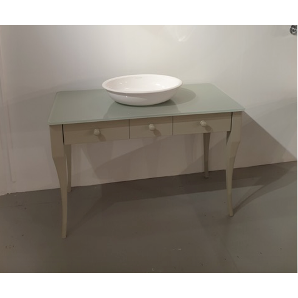 Victoria + Albert ex showroom: Bosa 112 furniture with Radford 51 basin