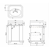 ex showroom: Arcade 600 cabinet with 3-hole basin BB Arcade ex showroom: Arcade 600 cabinet with 3-hole basin