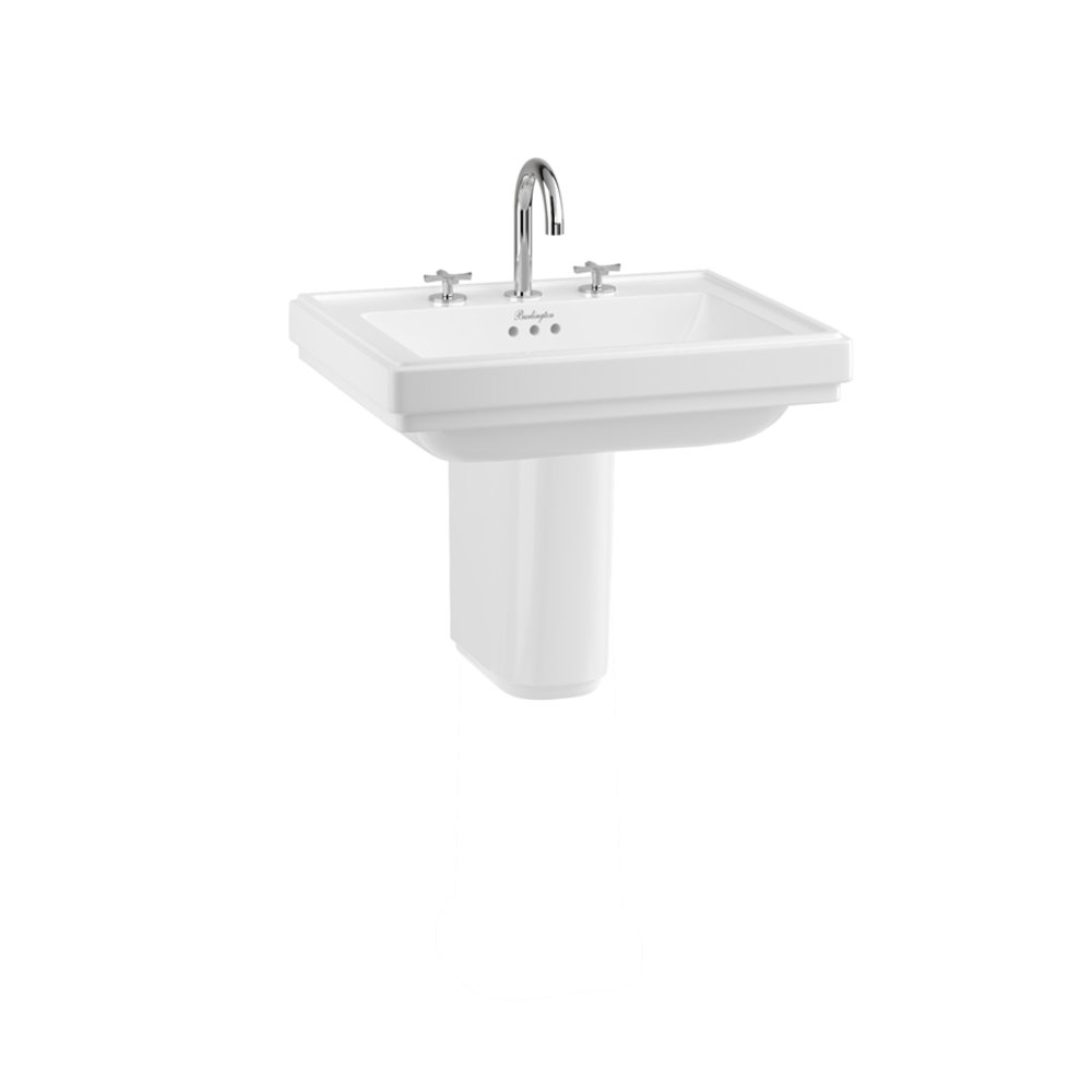 BB Riviera ex showroom:  Riviera square basin 58cm, 3 tap holes